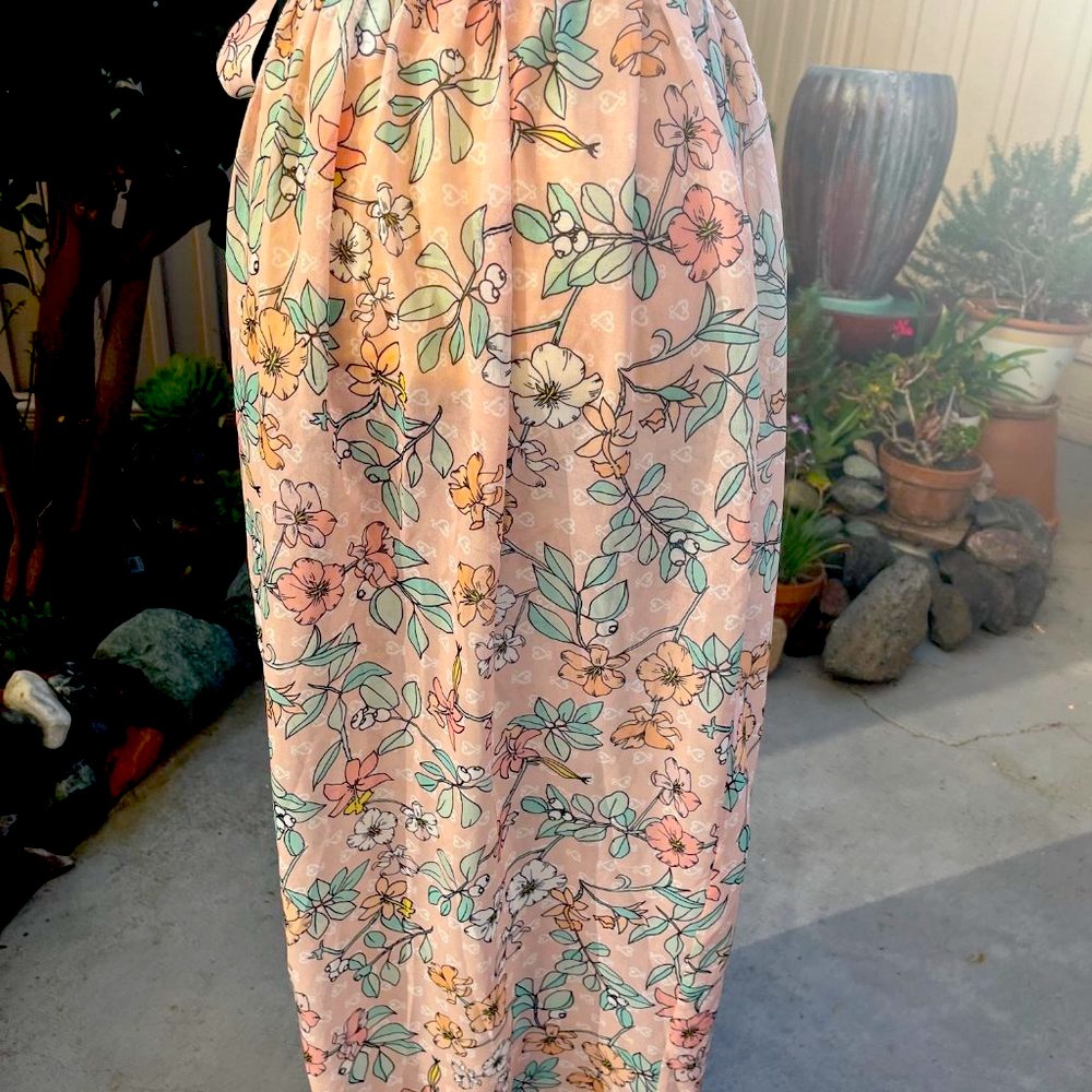 New wrap tie maxi skirt